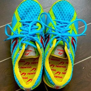 Newton Gravity IV Neon Blue Lime Running Shoes Women's 7.5 W000212